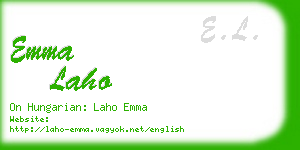 emma laho business card